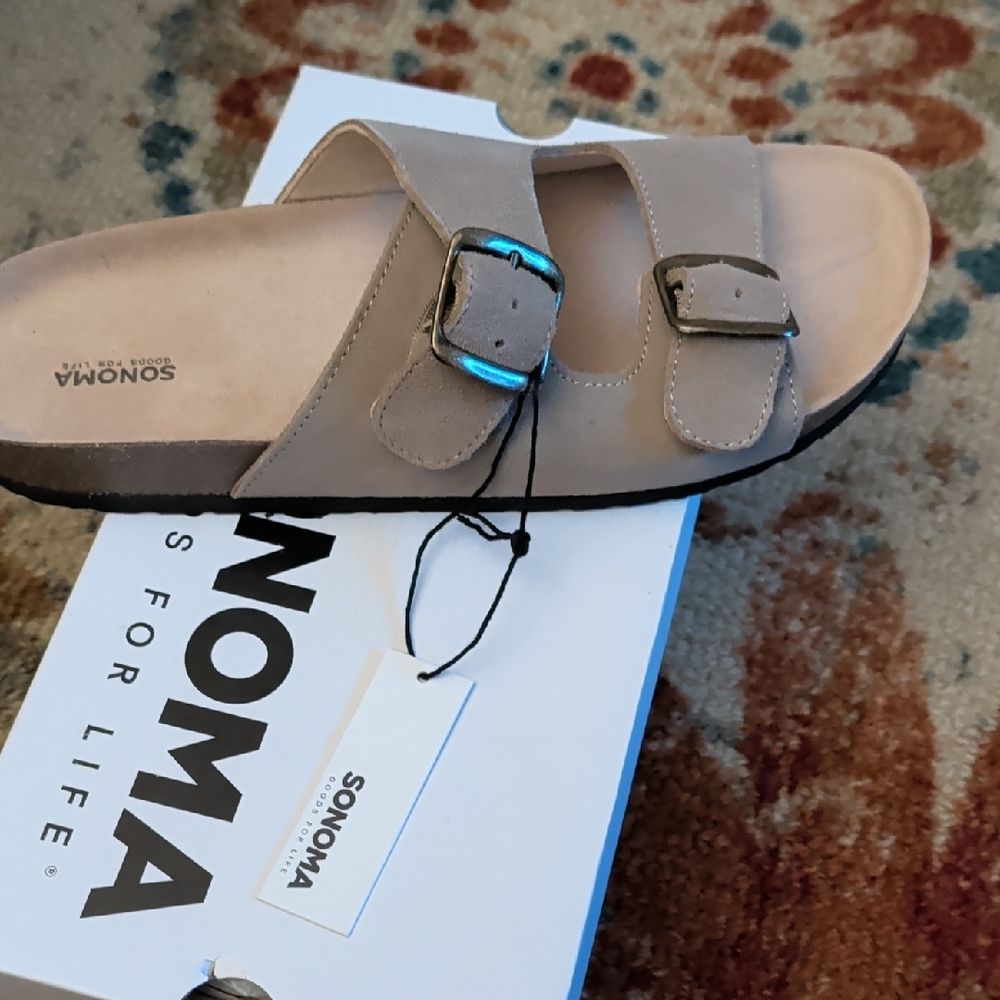 Sonoma Women's Beige Buckle Sandals